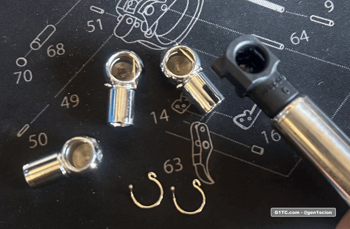 10mm M6 stainless steel eyelets for the redline tuning hood struts