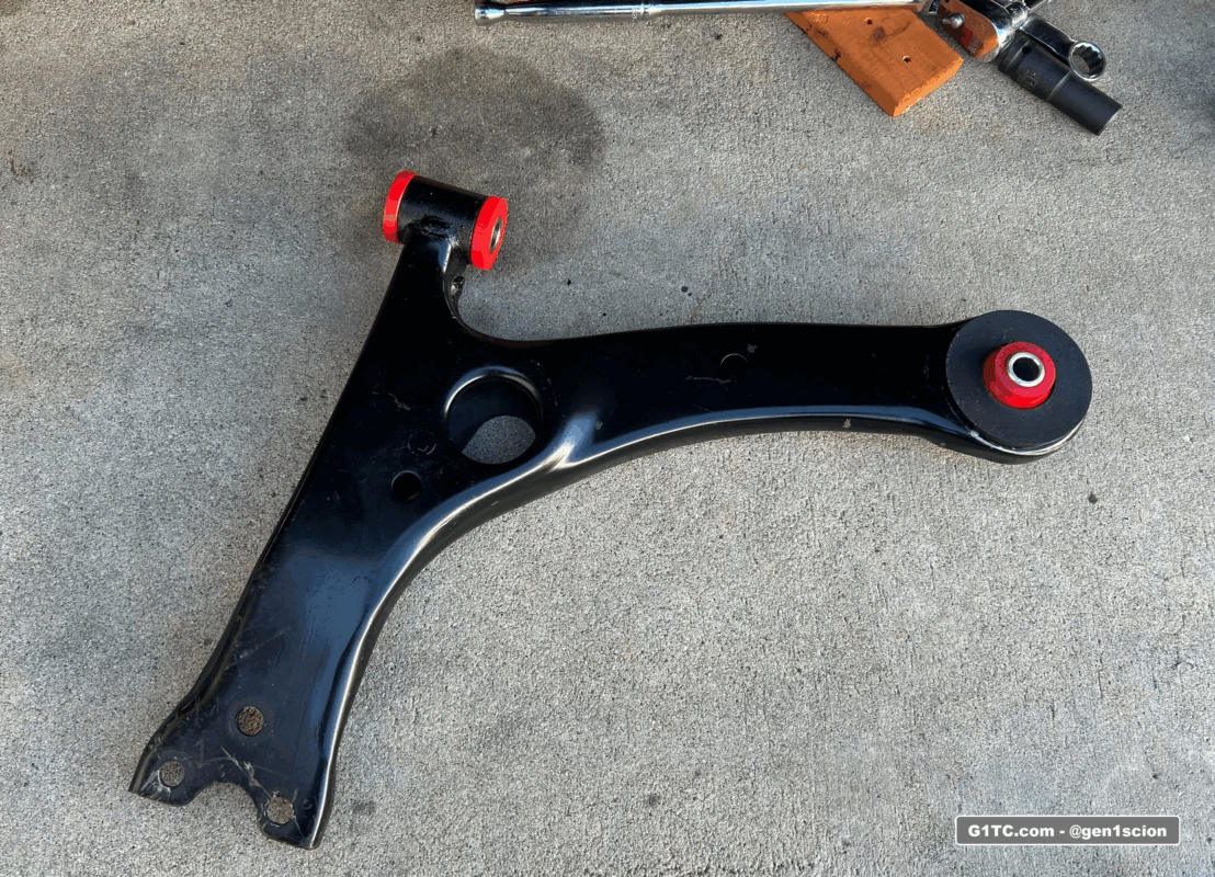 2005-2010 Scion tC front lower control arm polyurethane bushing upgrade