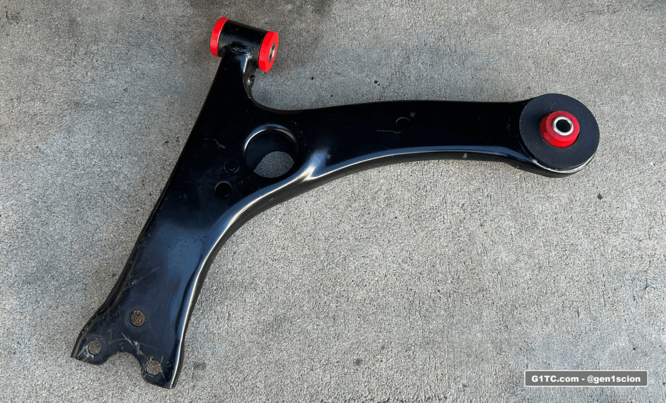 2005-2010 Scion tC front lower control arm polyurethane bushing upgrade