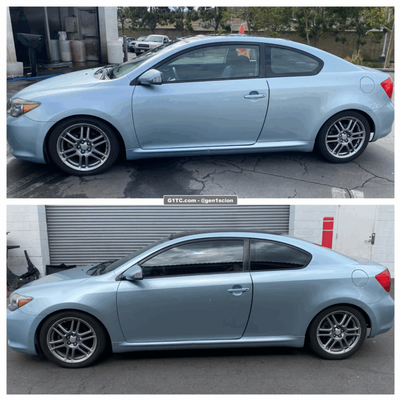 30% tint before and after first gen scion tc