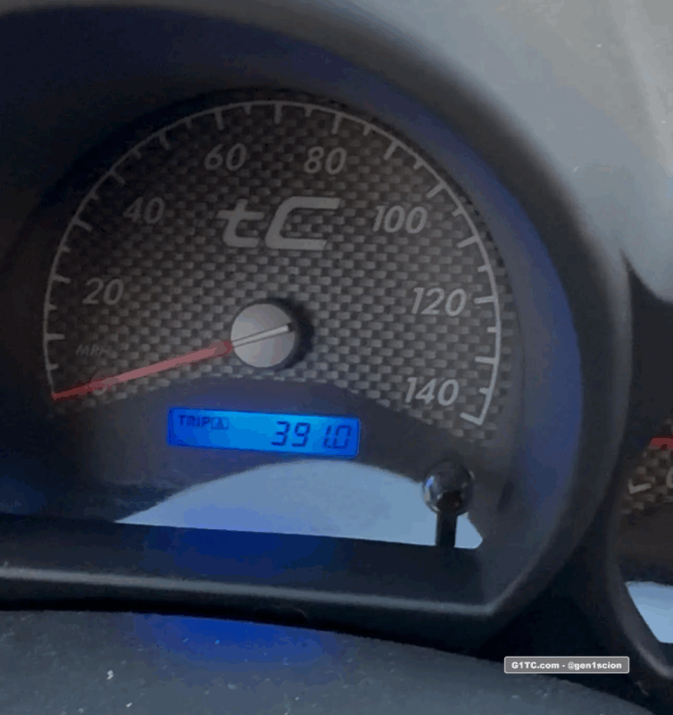 391 miles on a full tank! 2006 Scion tC gas mileage
