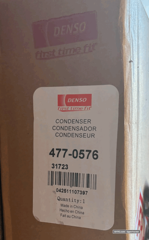 477-0576 Denso air conditioning AC condenser from rockauto