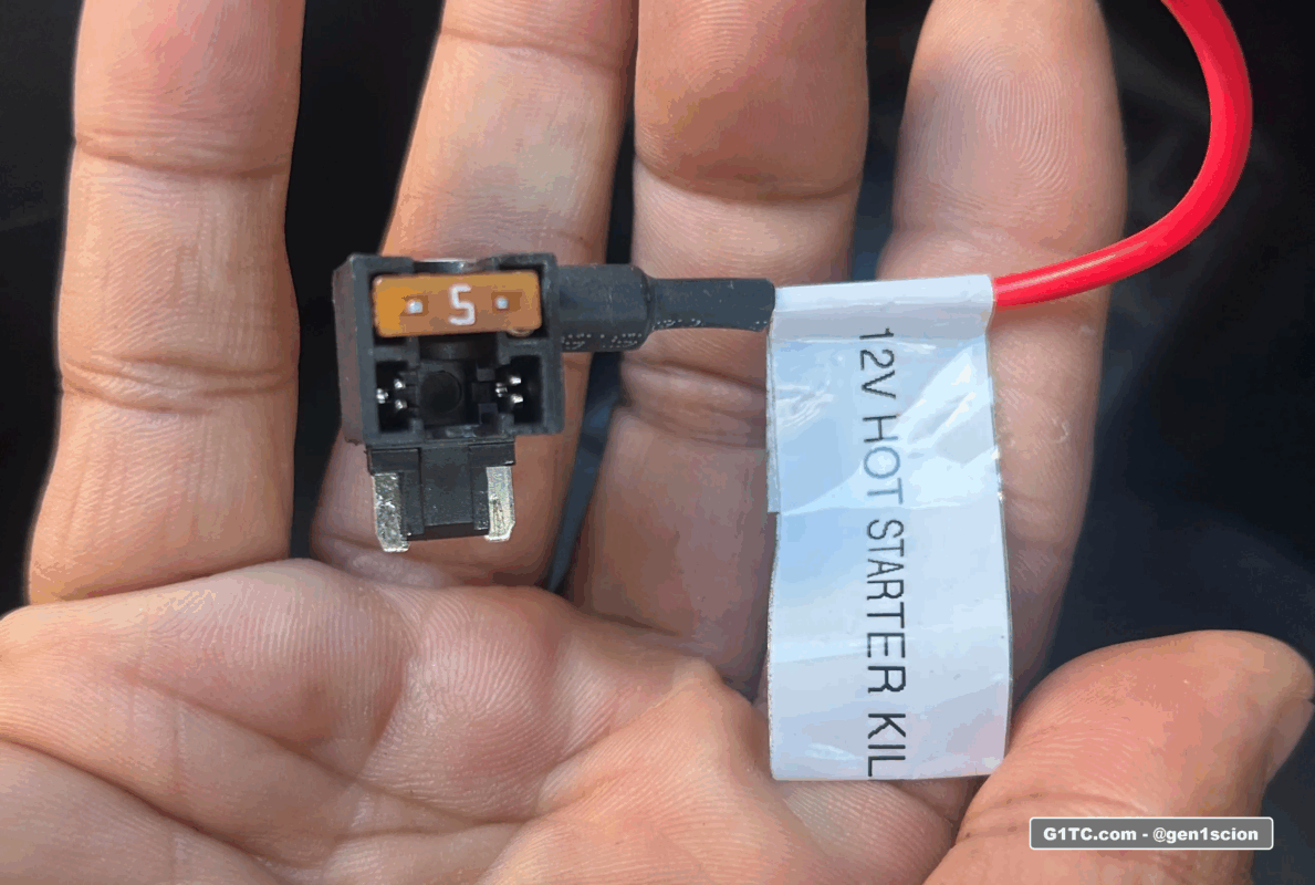 5amp fuse for starter kill relay