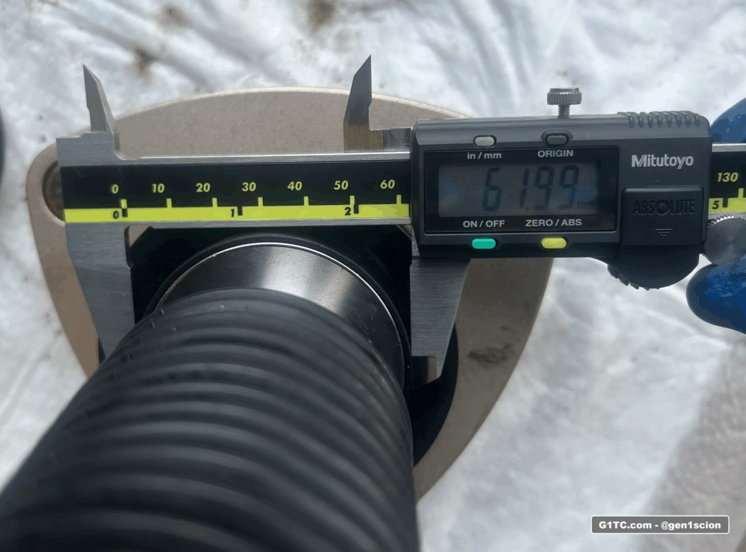 62mm width front top strut bc racing br series coilover