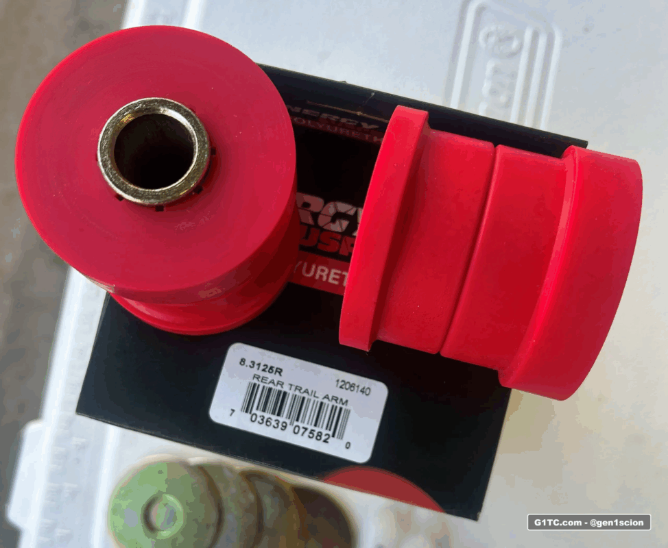 8.3125R Energy Suspension rear trailing arm polyurethane bushings TC1