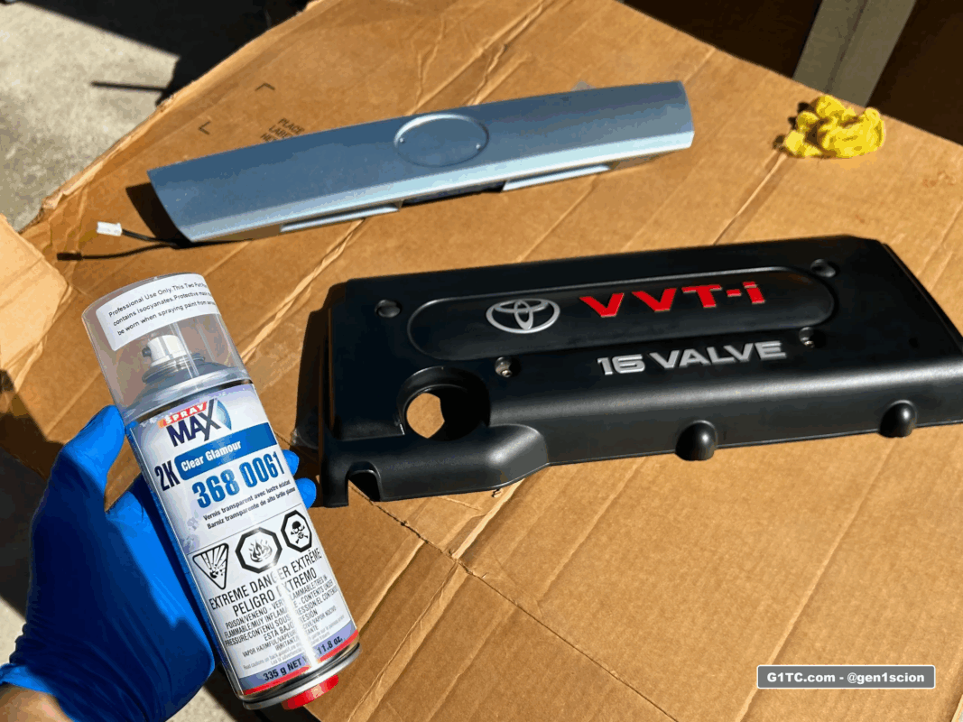 adding 2k clear to the rear hatch trim and engine cover