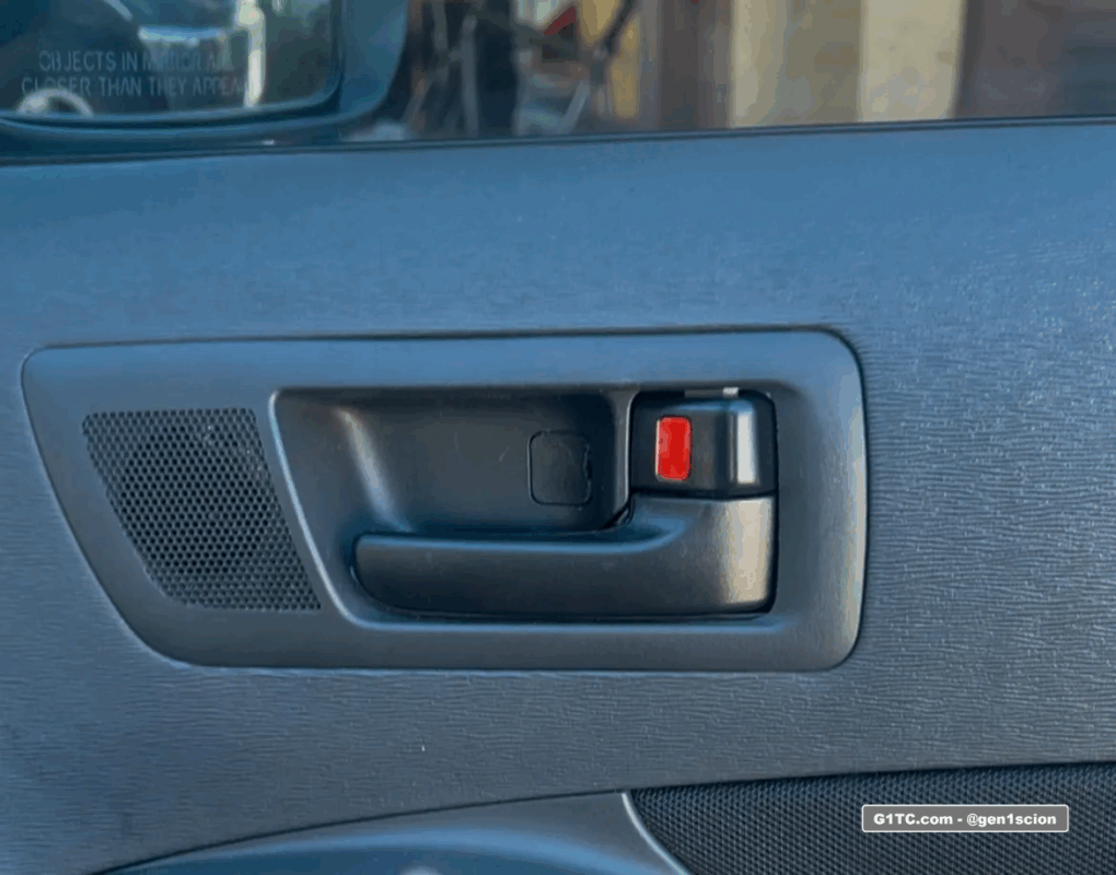 aftermarket OEM style black (chrome delete) interior door pull from eBay