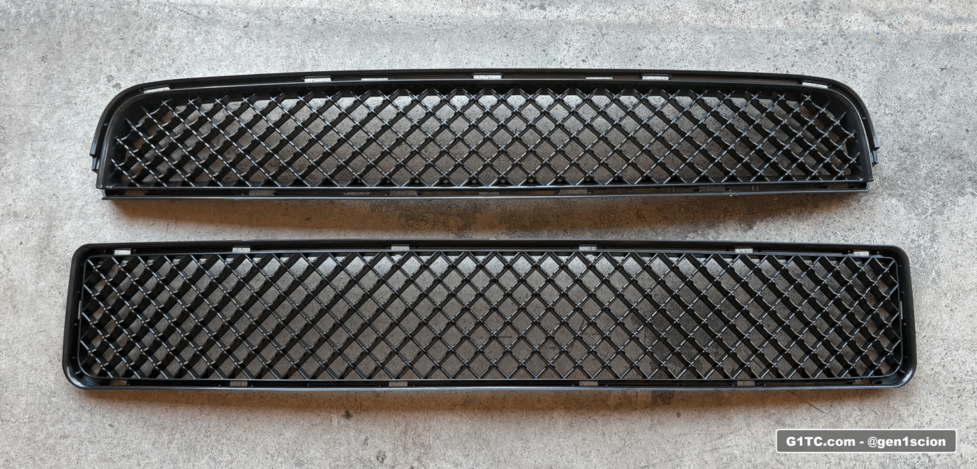 aftermarket upper and lower badgeless grill set from Amazon