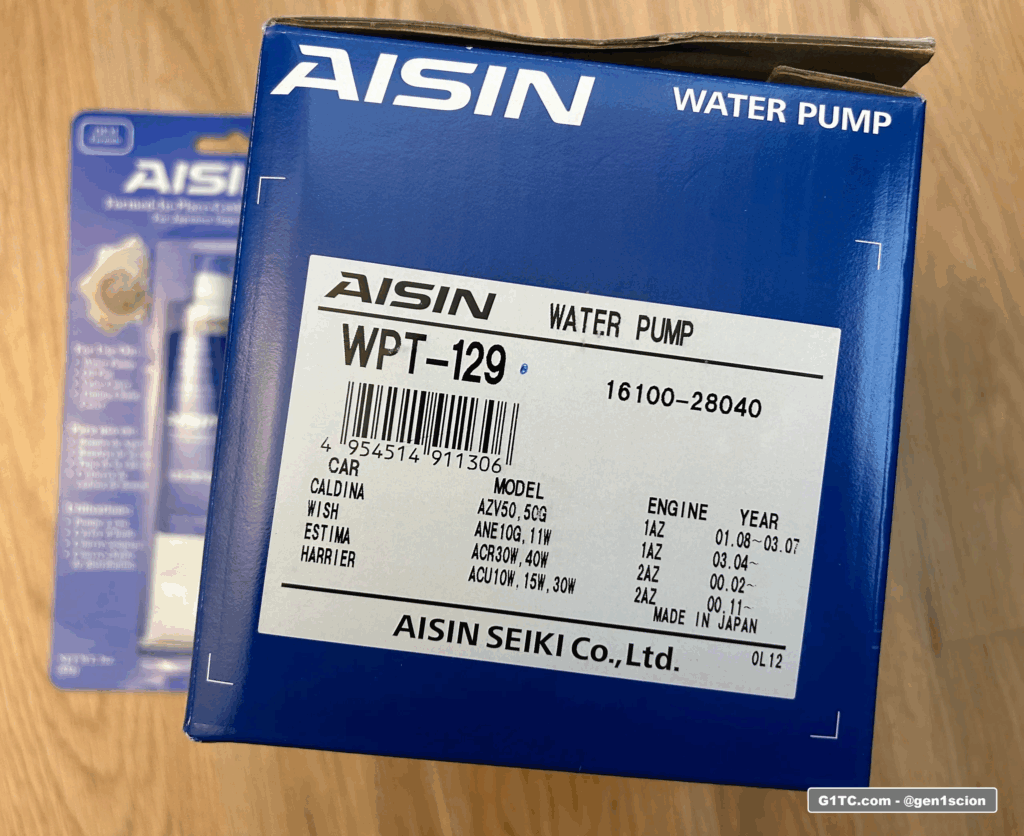 Aisin WPT-129 water pump OEM brand