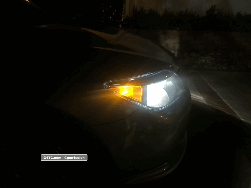 amber delete with smoke black lens tint still shines amber