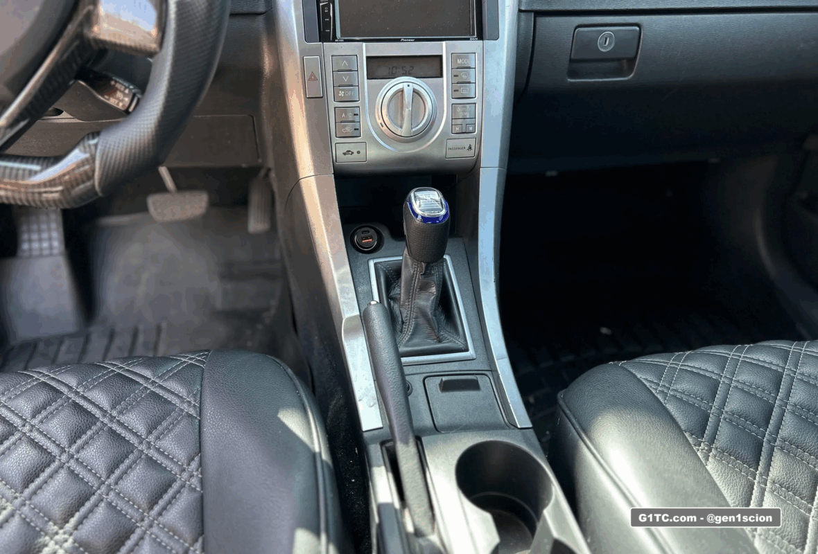 automatic shift knob cut down and manual boot retrofit Scion tC