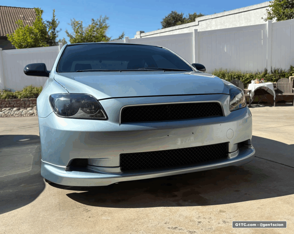 badgeless grills installed Scion tc first gen