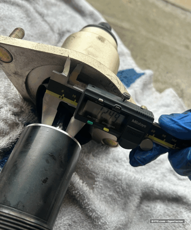 BC Racing BR Coilover rear strut piston diameter 12.5mm 2005-2010 Scion tC