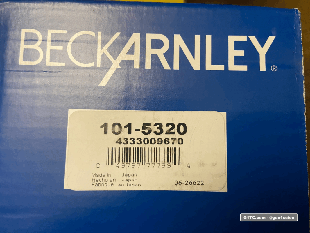 Beck Arnley 101-5320 lower ball joint 2005-2010 Scion tC Made in Japan