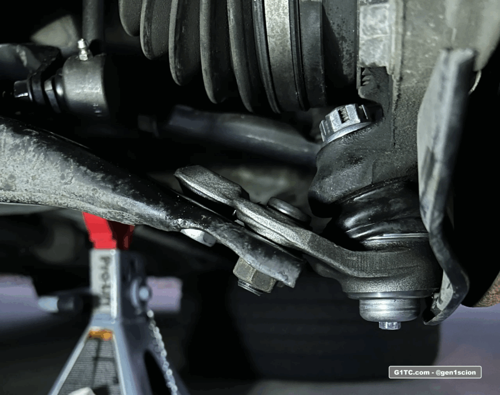 Beck Arnley front lower ball joints installed