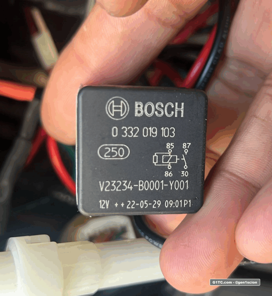 Bosch 4-pin relay markings