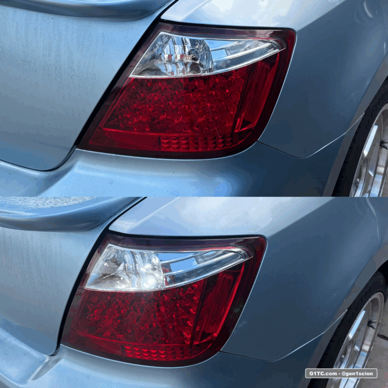 bright reverse light LEDs daytime look TC1 spec d tail lights