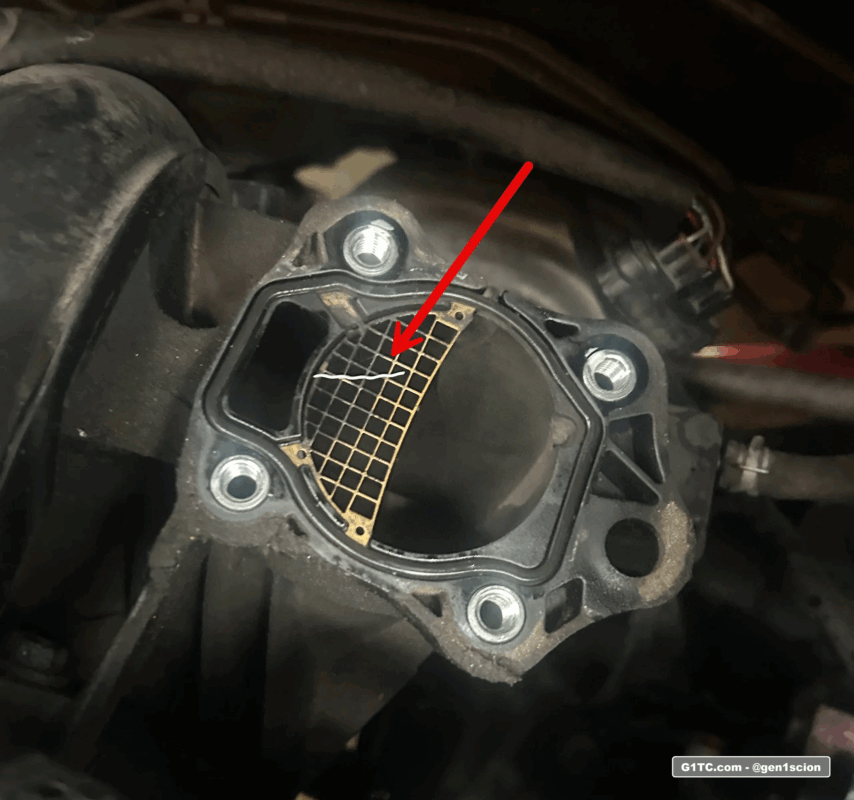 bristle brush debris in throttle body