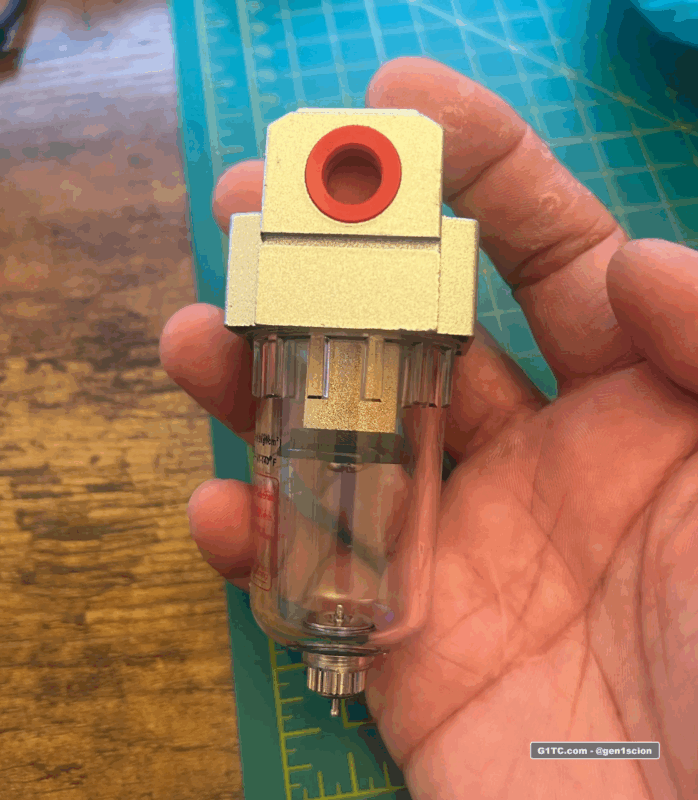 cheap universal inline mini oil catch can with clear reservoir