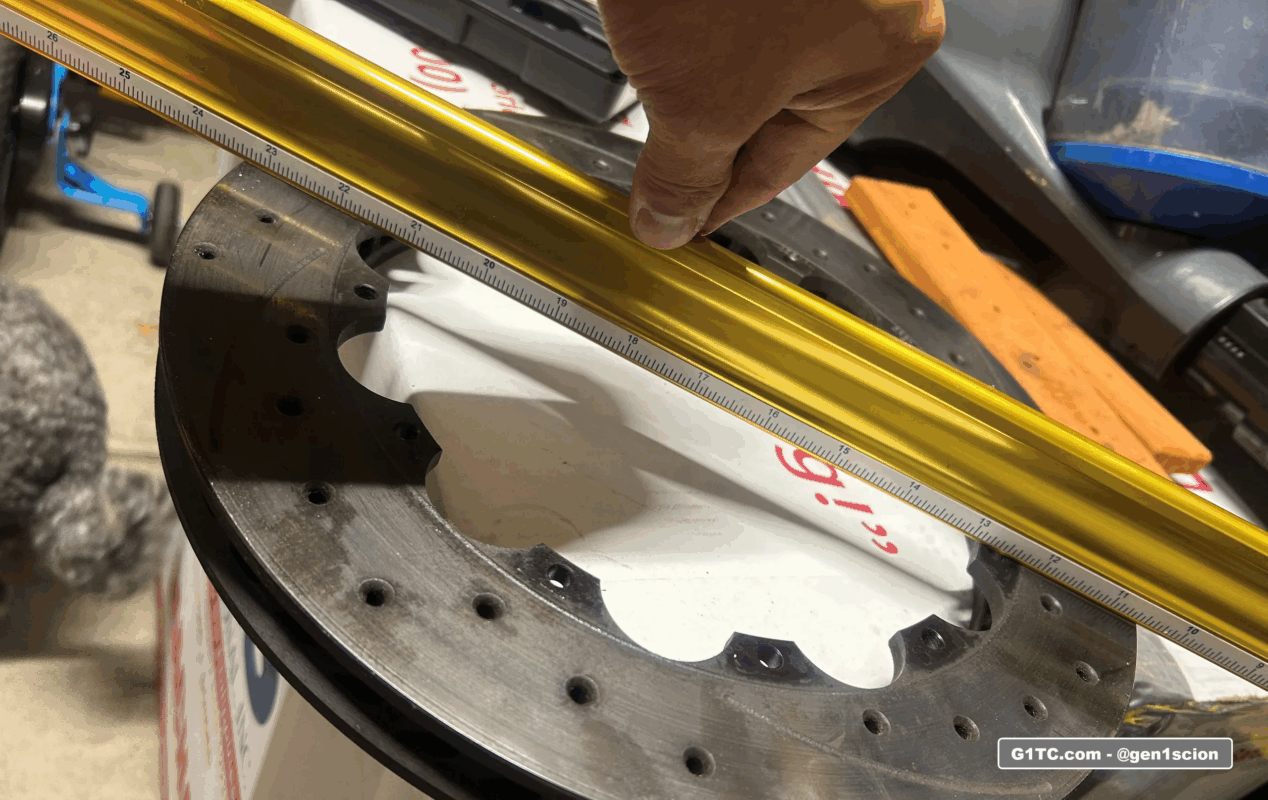 checking flatness of the used Wilwood rotor best I can