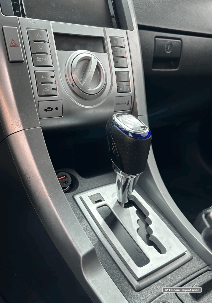 chopped down automatic shift knob rod