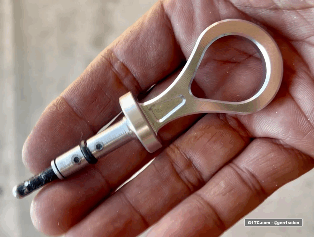 custom billet aluminum oil dipstick handle