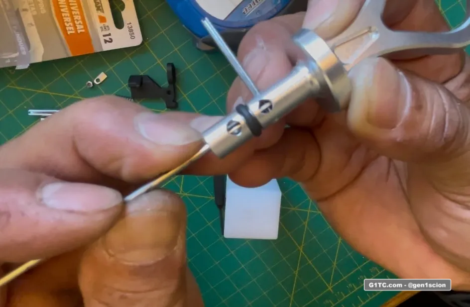 custom oil dipstick handle roll pin