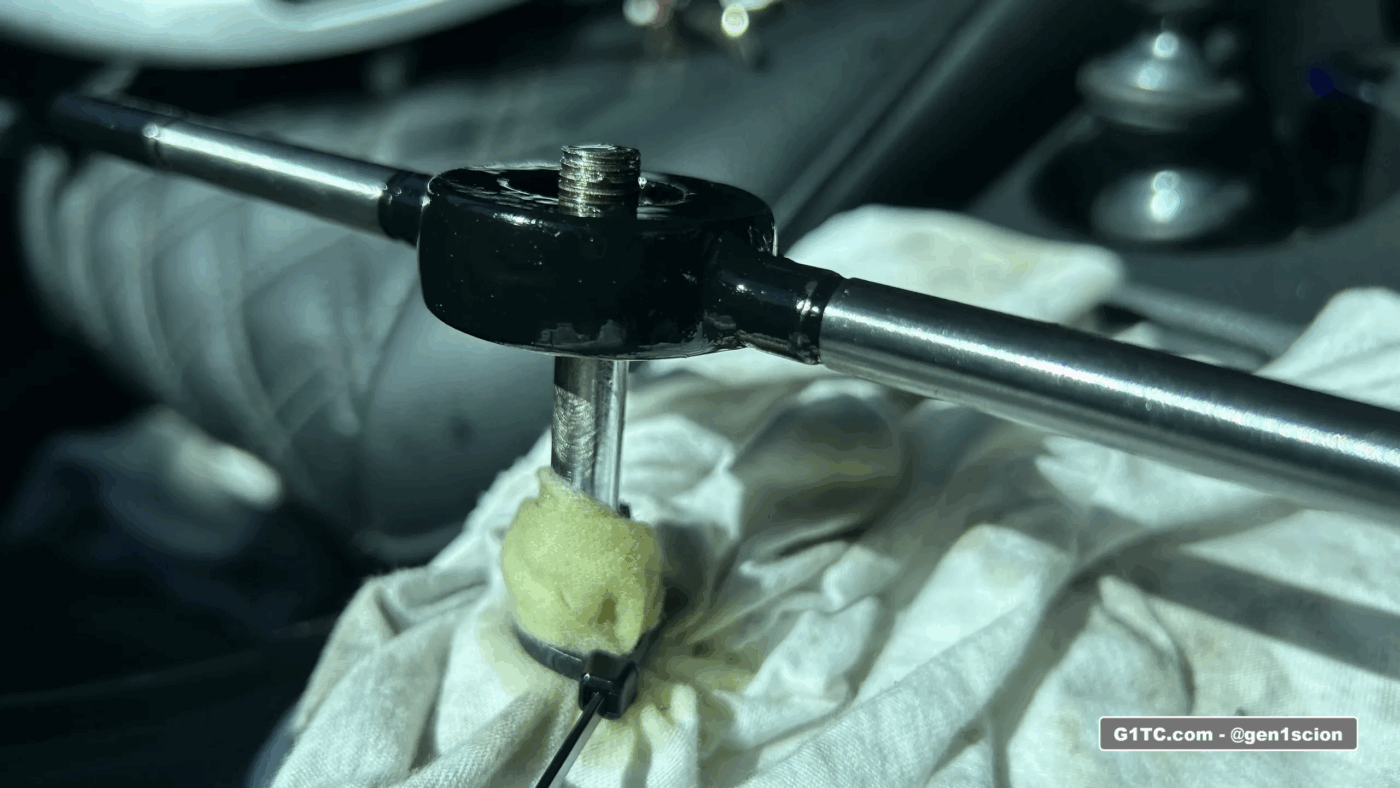 cutting down and rethreading the automatic gear shifter shaft to M9