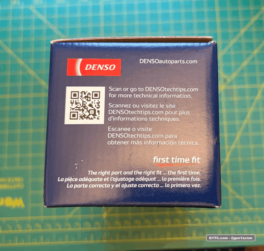 Denso 637-1307 genuine ignition coil packaging