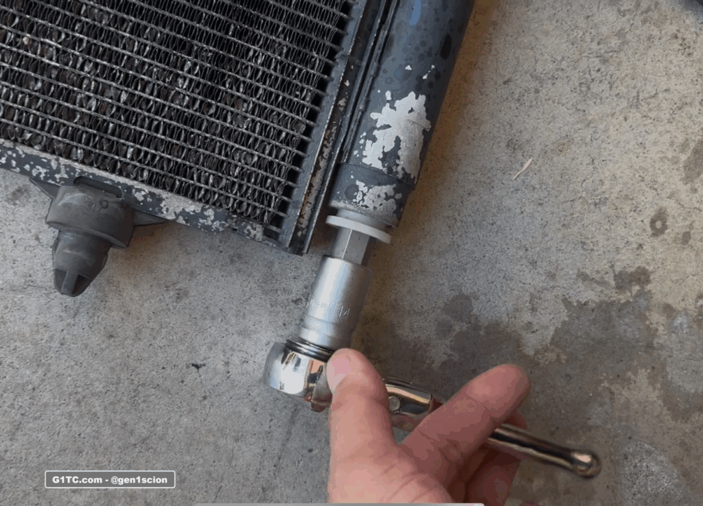 Denso AC drier removal H14 hex socket