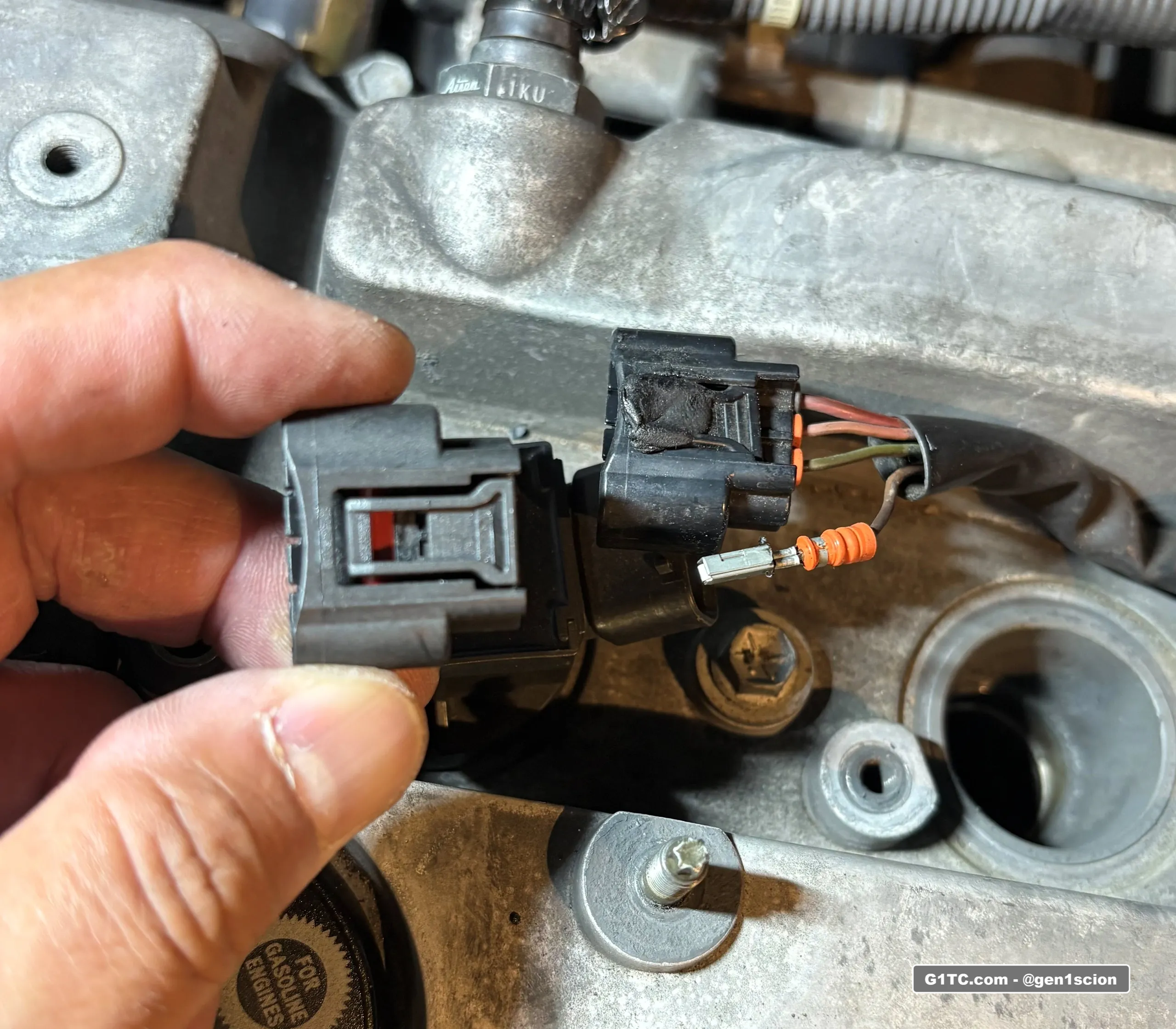 depin the ignition coil socket wires one at a time