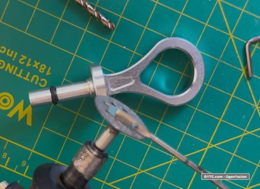 fitting the OEM dipstick to the billet handle