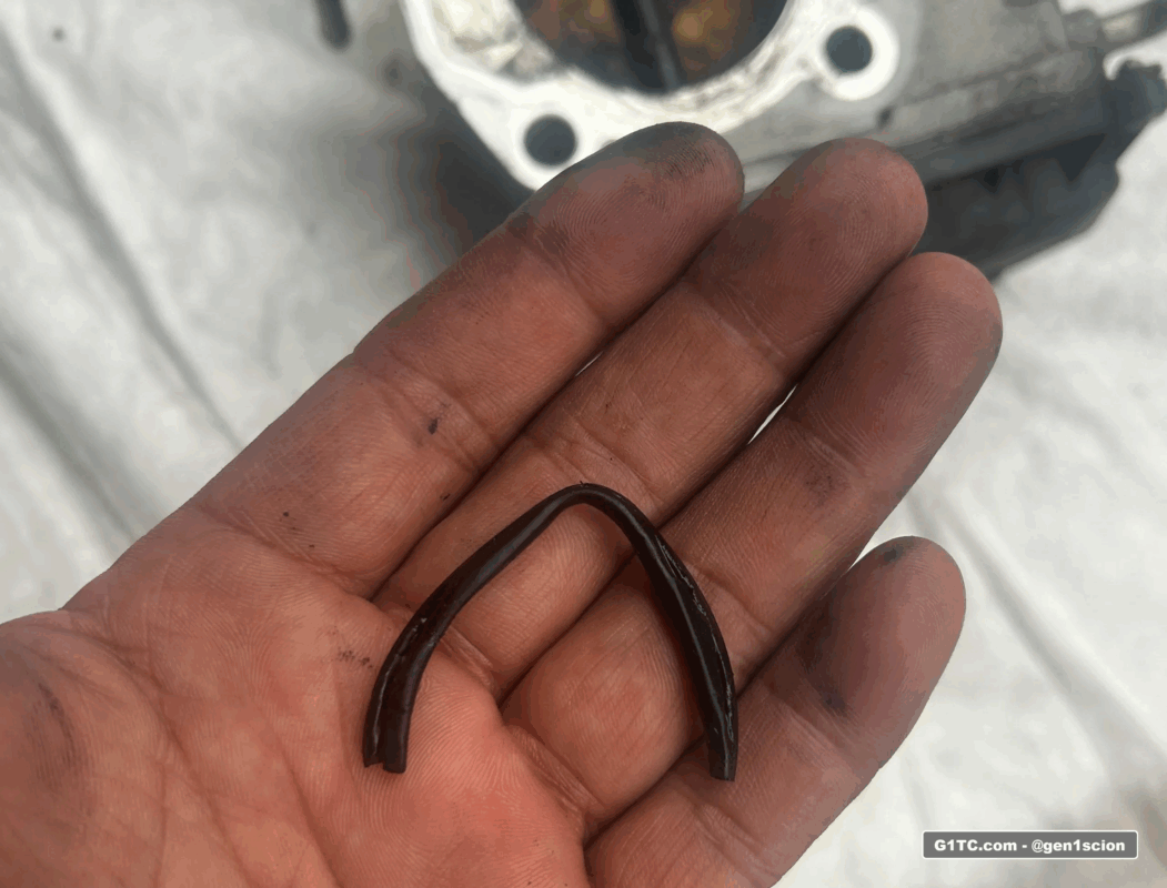 found random gasket debris in throttle body cooling pipes