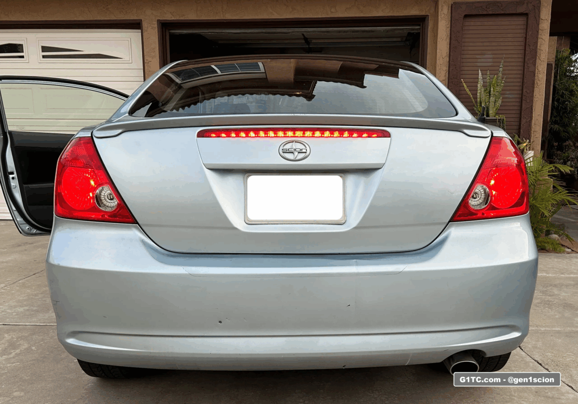 full length all red 3rd brake light 2005-2010 Scion tC