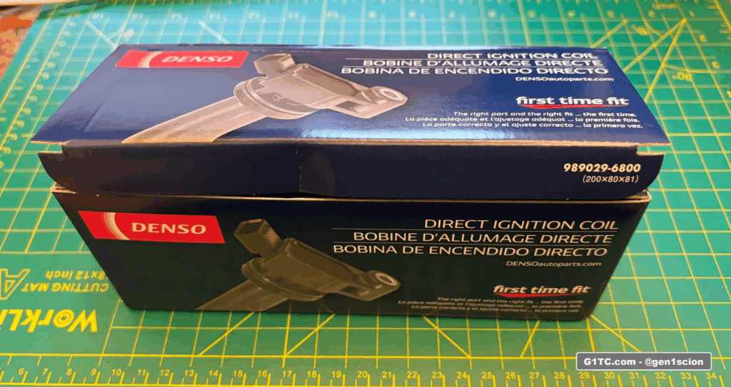 Genuine Denso 673-1307 direct ignition coil pack packaging front
