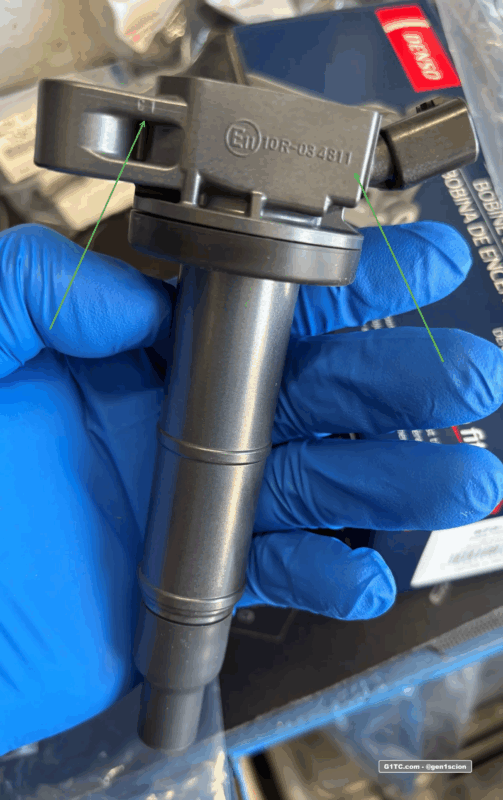 genuine denso ignition coil pack markings