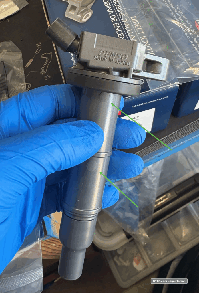 Genuine DENSO ignition coil various markings