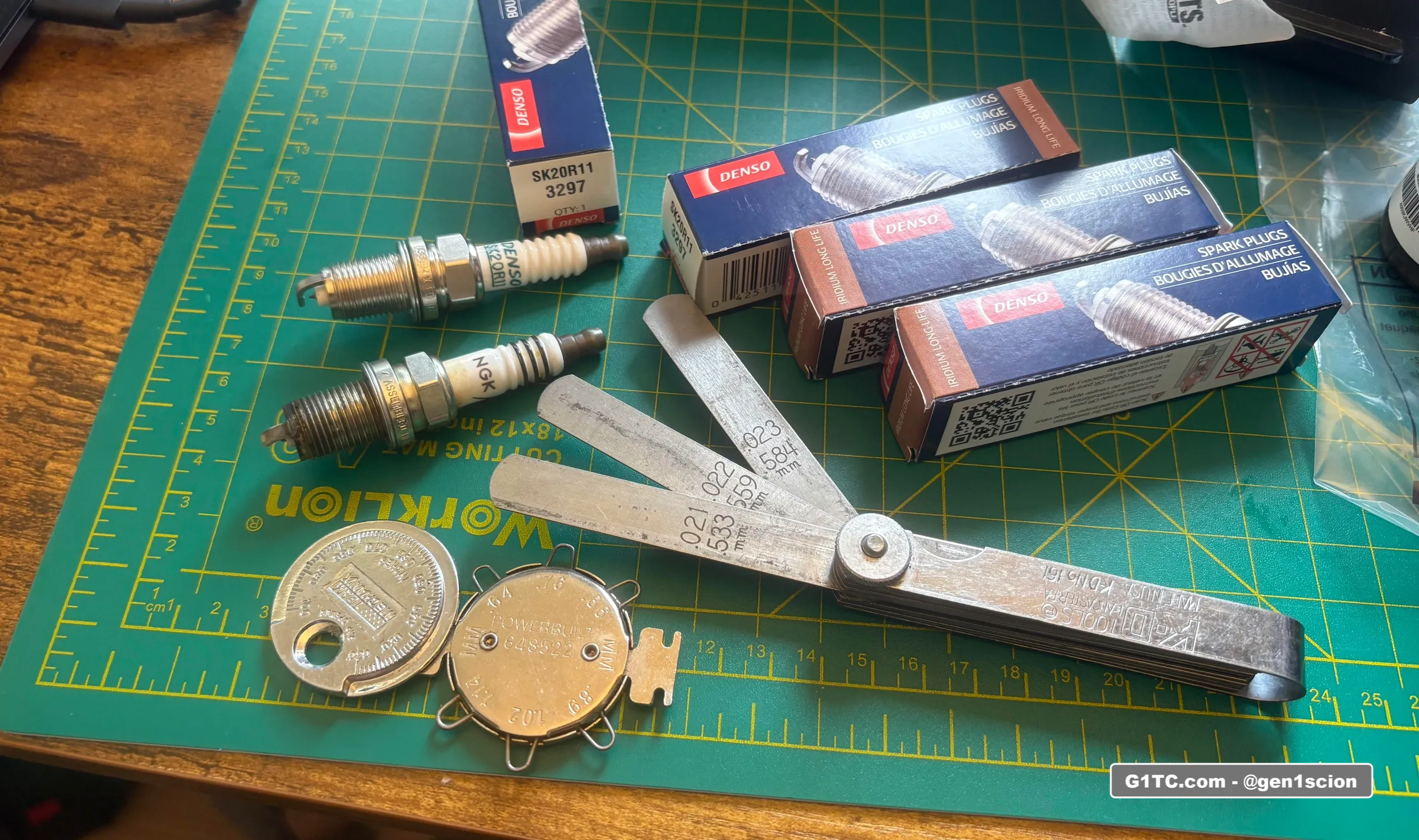 Genuine denso spark plug replacement iridium SK20R11 1st gen scion tc