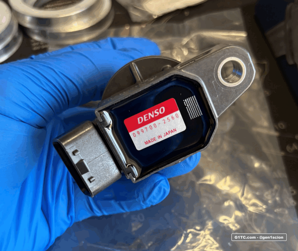 Genuine denso sticker on ignition coil pack