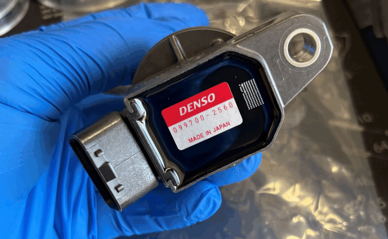 Genuine denso sticker on ignition coil pack