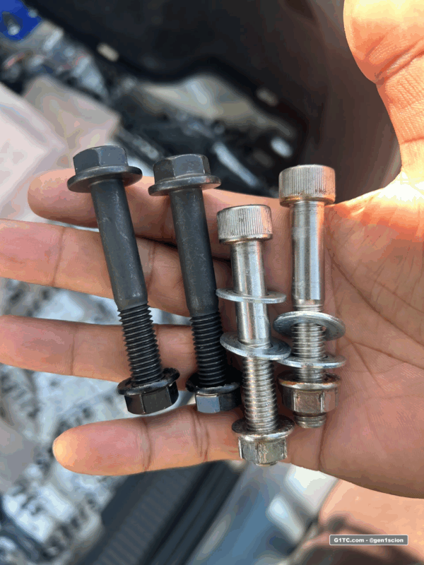 Greddy rear strut tower bar bolt replacement M10 1.5