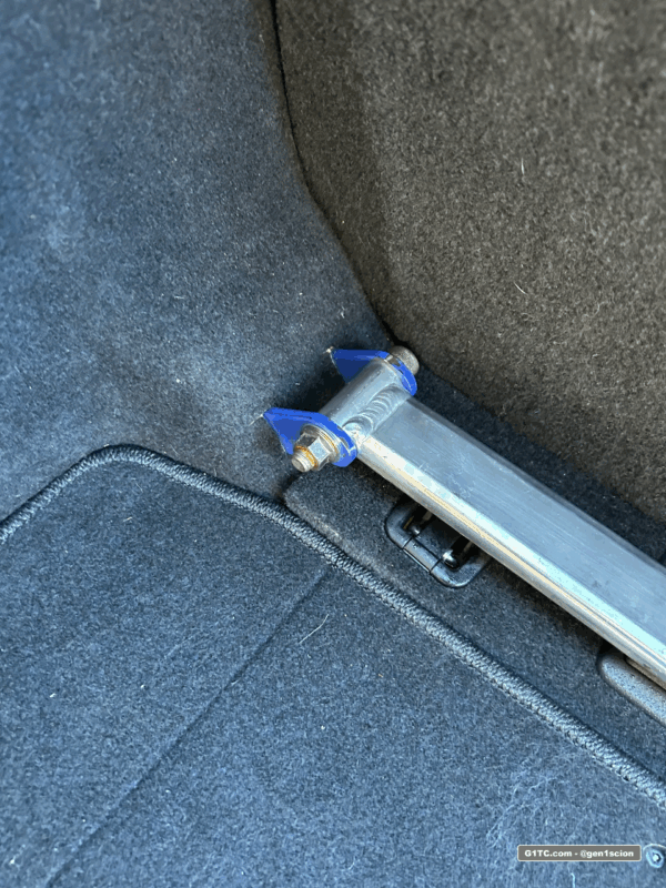 greddy rear strut tower bar clean bracket install