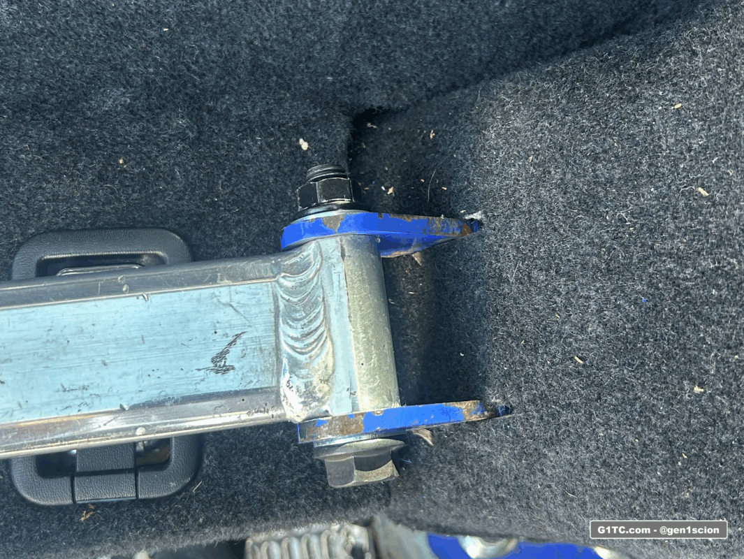 Greddy replaced hex bolts with black flanged M10 1.50 65mm bolts