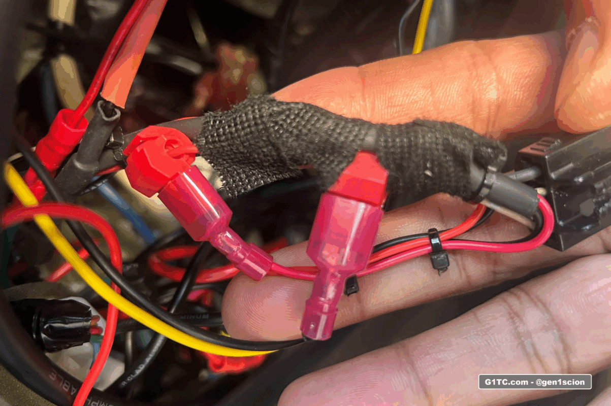 I hate these wire taps but they will do for now