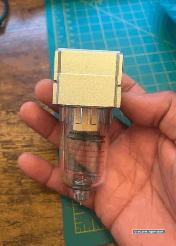 Inline mini catch can separator betwen PCV valve and Intake manifold