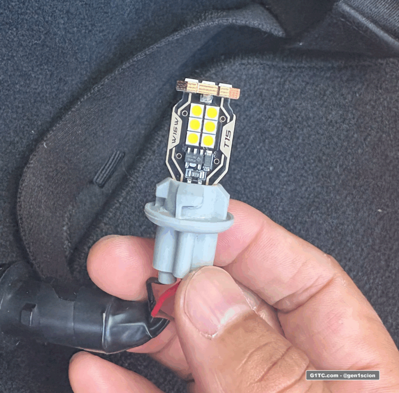 LED bulb for brighter reverse lights
