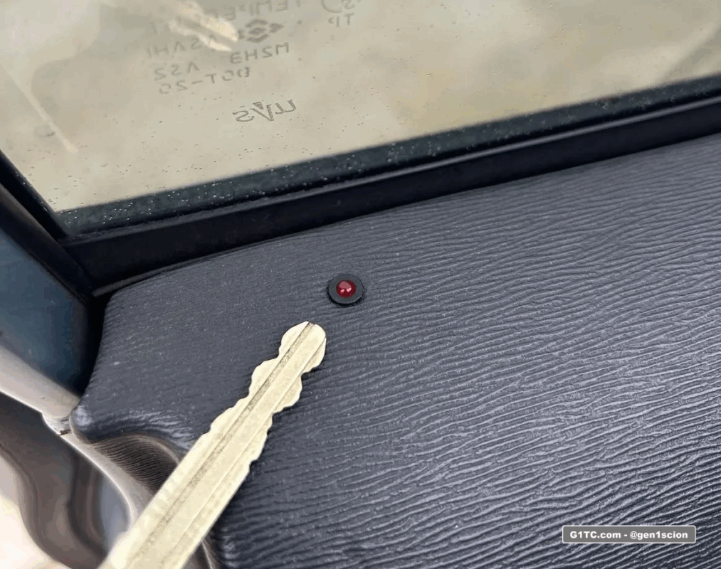 LED custom mounted in door car for OEM scion security alarm