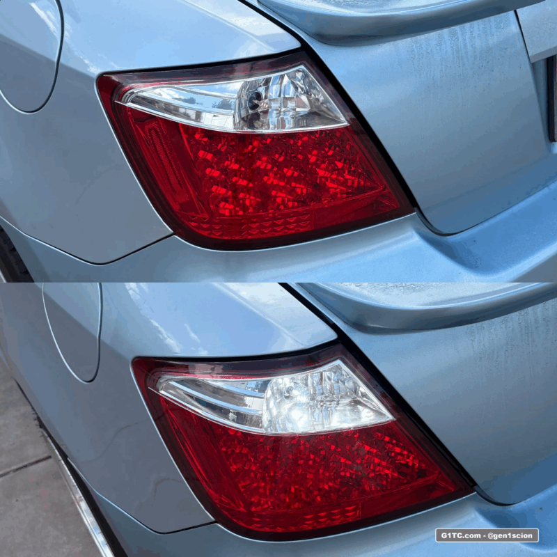LED reverse lights with spec D tail light red variants Scion tC 2005-2010