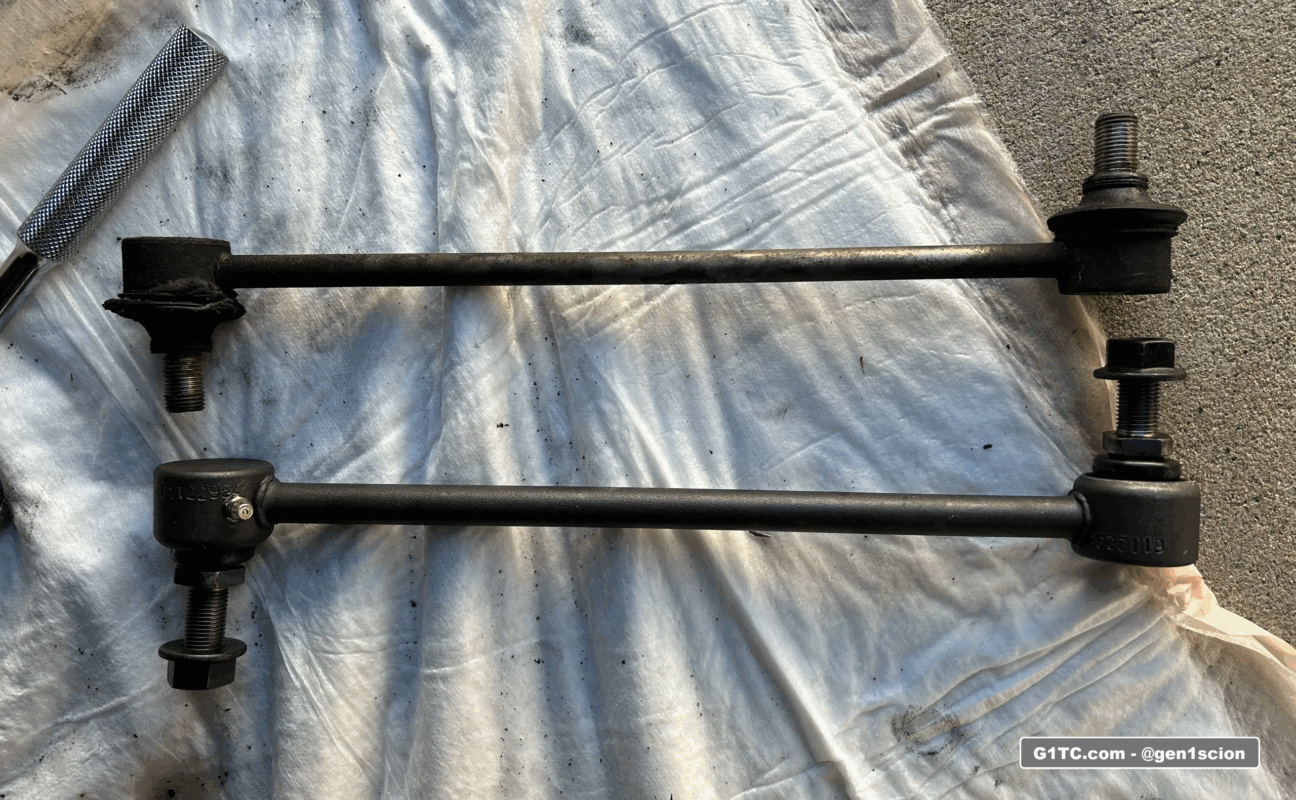 moog and detroit axle thicker front sway bar end links