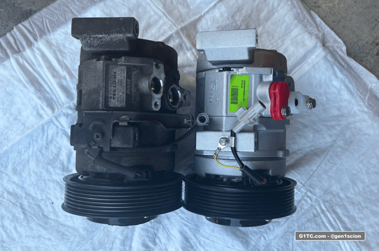 OEM denso 10S15C and four seasons ac compressor compared
